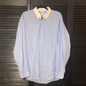 Brooks Brothers Blue Oxford Dress Shirt Slim Fit